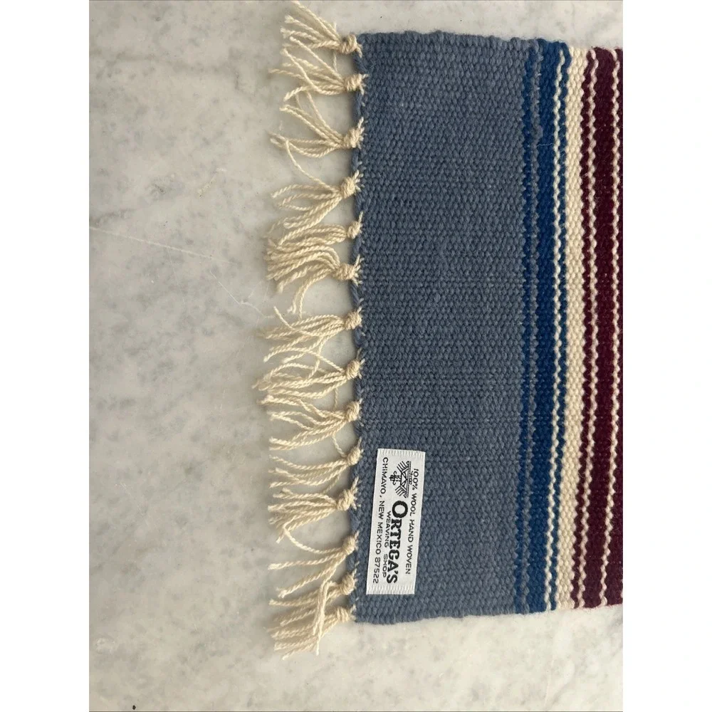 VTG Ortegas Chimayo Table Runner: 100% Hand Woven Wool 21